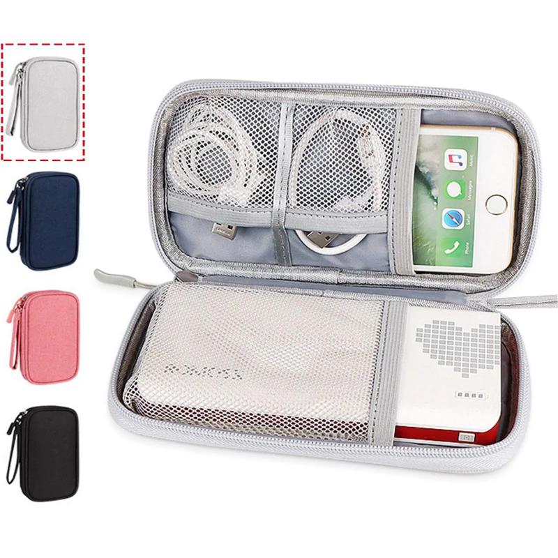 1pc Electronics Accessories Organizer Pouch Bag, Travel Universal Organizer for Cable, Charger, Phone Business Travel Gadget Bag
