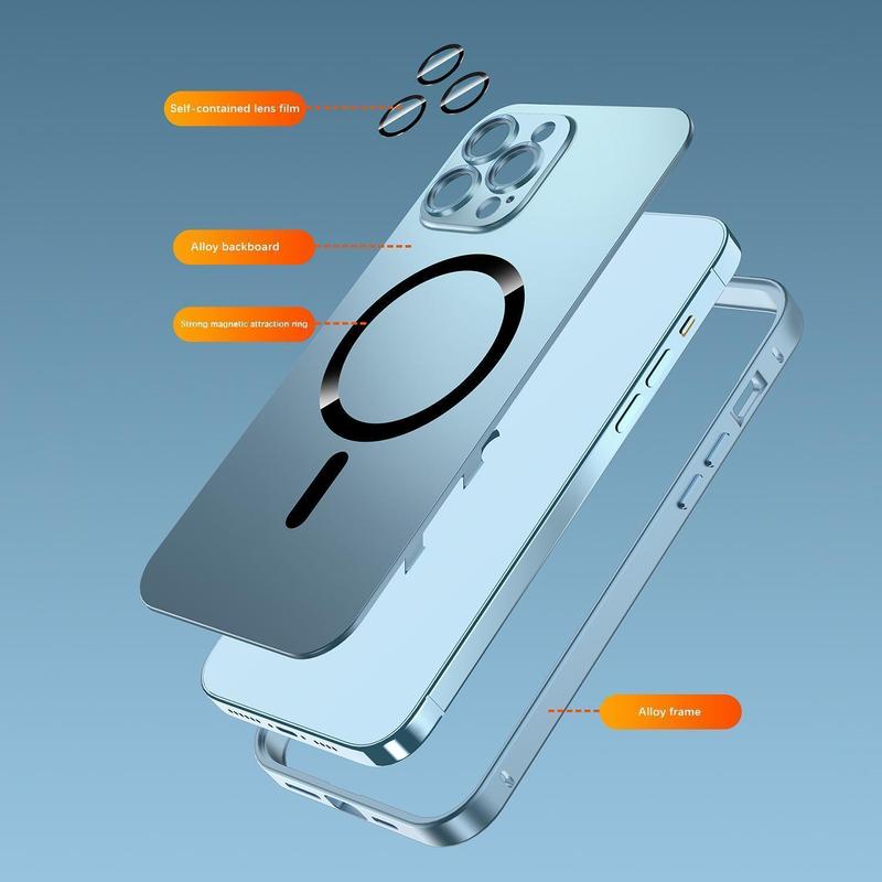 ACCE Original Nano Matte New Large Window Glass Lens Camera Protective Support Magnetic Phone Case, Suitable For iPhone 17 16 15 14 13 12 11 Pro Max Plus Shockproof Phone Case