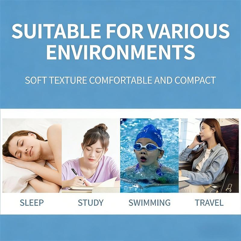Unisex silicone mud earplugs moldable sound insulation noise reduction sleep sleep swimming waterproof study dormitory snoring anti-noise