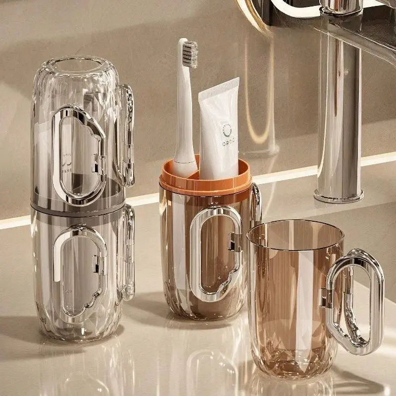 Travel Wash Cup Set Portable Brushing Mouthwash Cup Toothware Toothpaste Toothbrush Storage Box