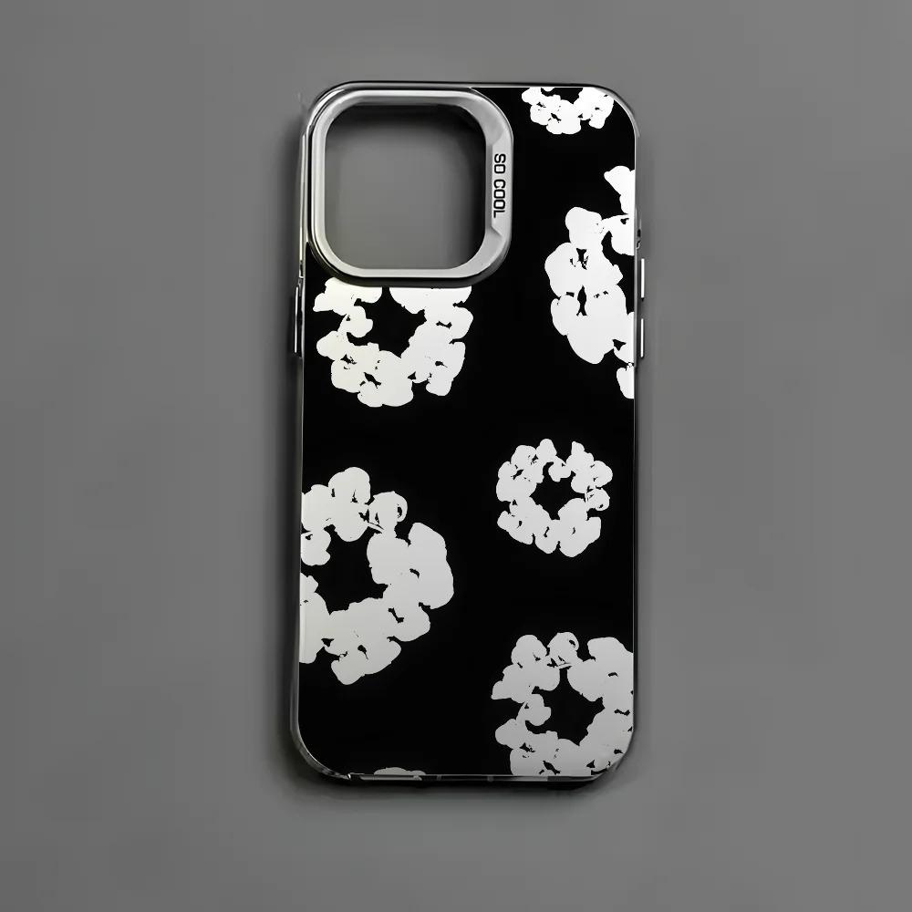SE Luxury D-Denim T-Tears Phone Case For iPhone 17 16 15 14 13 12 11 mini Pro Max X 8 7 Plus Anti Fall Matte Back Cover