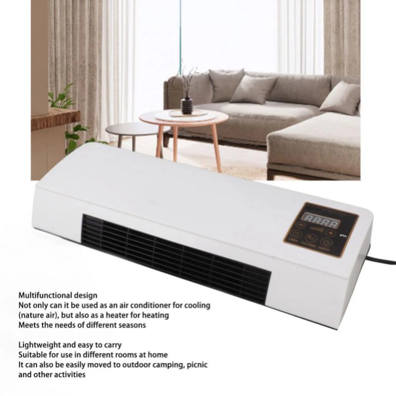 Wall Mount Heater Dual Use Highly Efficient Wide Angles Mobile Small Conditioner US Plug 110V