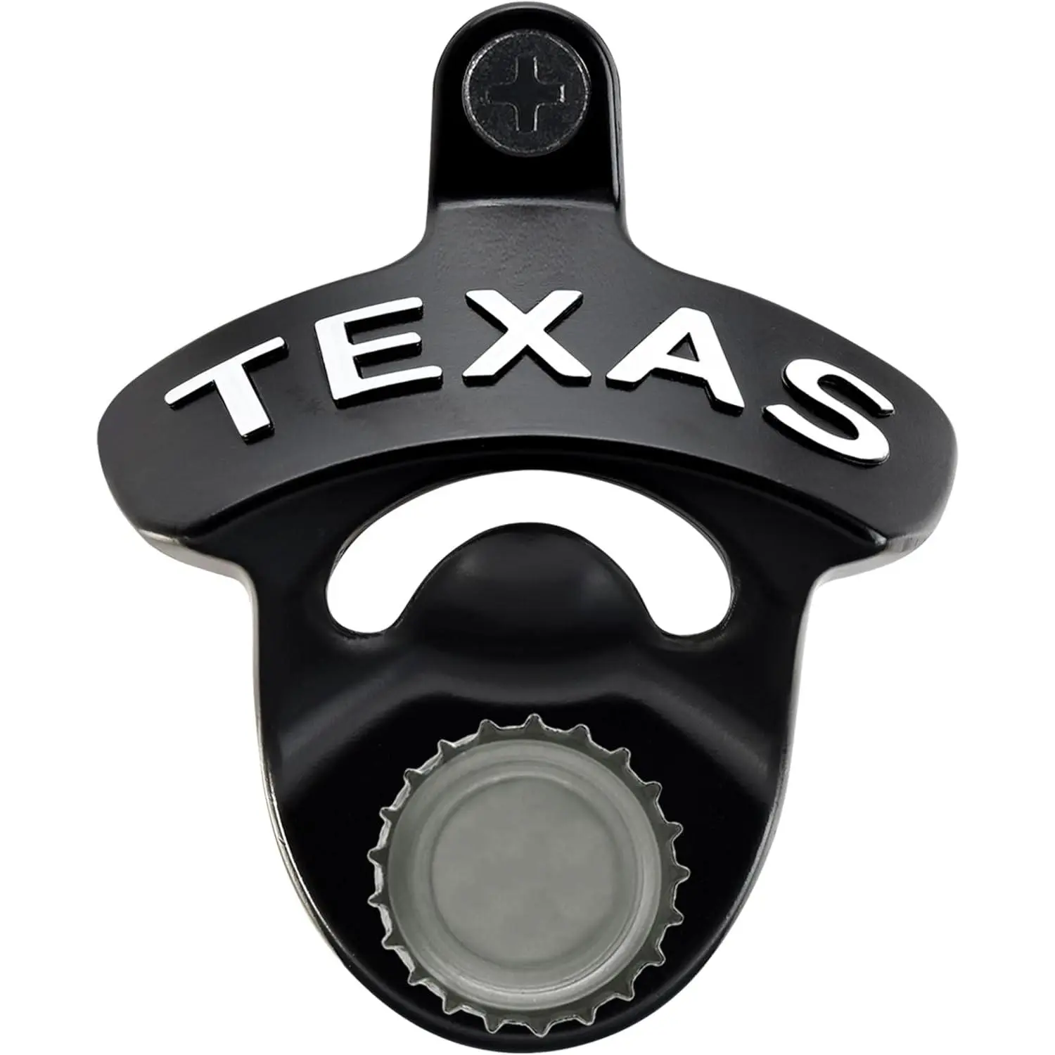 Black Magentic TEXAS Bottle Opener Wall Mounted Stainless  Top Opener with  Table Mounted for Cooler