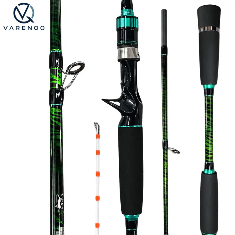 Carbon Fiber Casting Rod, 5.9ft Extra Heavy Power, Nearshore Cast Design, Solid Tip Grip, EVA Non-Slip Handle, Sensitive Response, Saltwater-Freshwater Bass Trout Fishing Rod