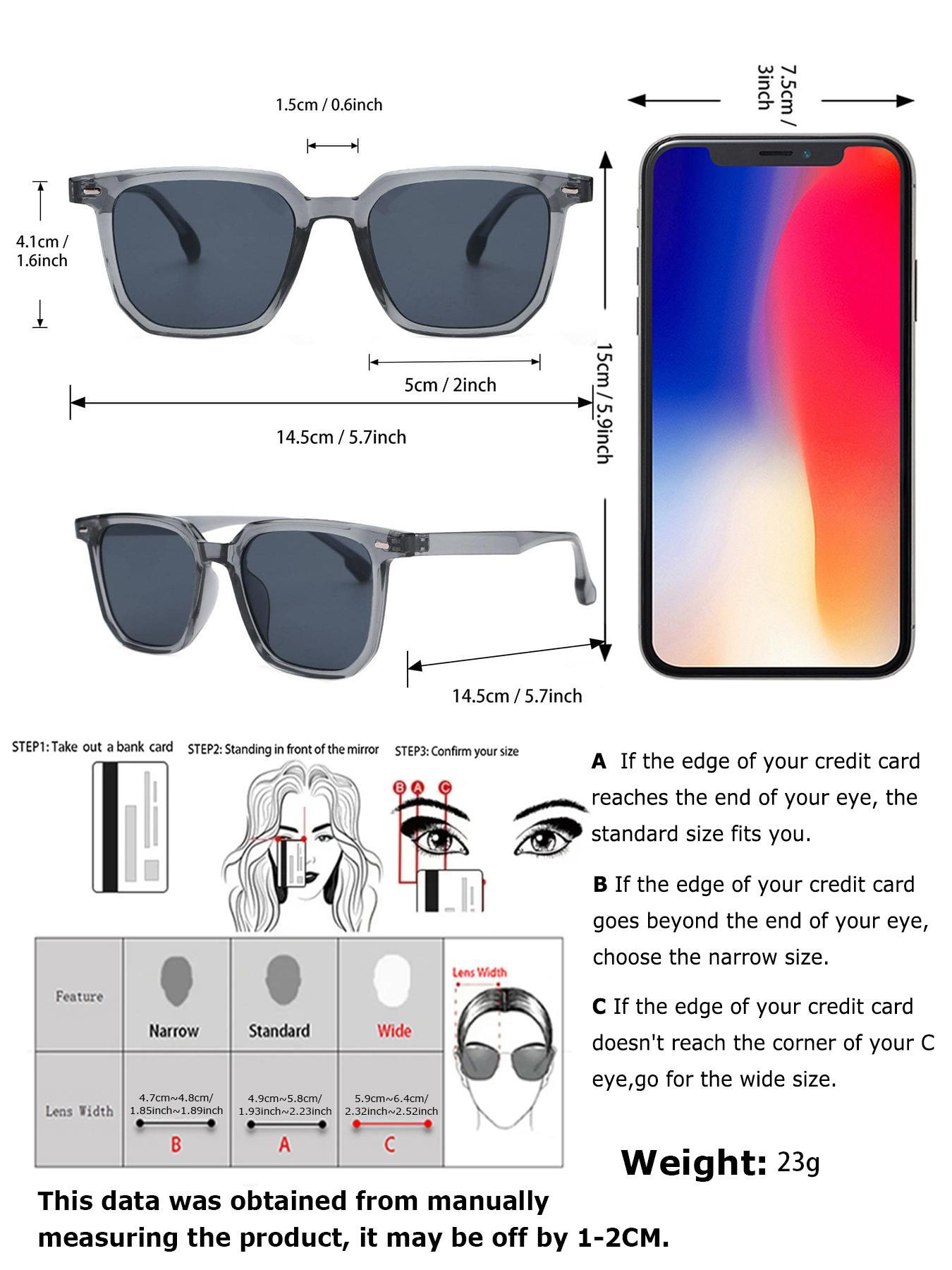 Unisex Minimalist Plastic Frame Sunglasses, Trendy All-match Sunglasses for Men & Women, Fashionable Sunglasses for Outdoor Activities, Trendy Casual Sunglasses