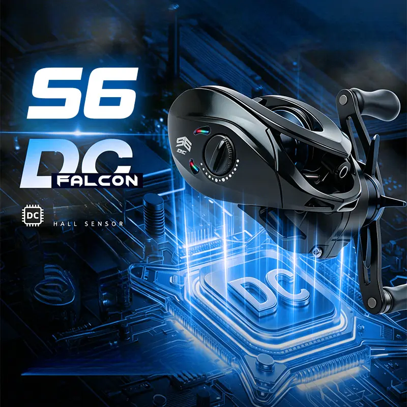 DC Performance Baitcasting Reel - 7.1:1 Gear Ratio, 8kg Max Drag, 198g Lightweight, 7+1 Bearings, 20-Level Fine Brake, Intelligent Electronic Brake, No Backlash, Sound Attraction, Smooth Long Cast, All-Purpose Lure Fishing, Beginner-Friendly, Easy Setup