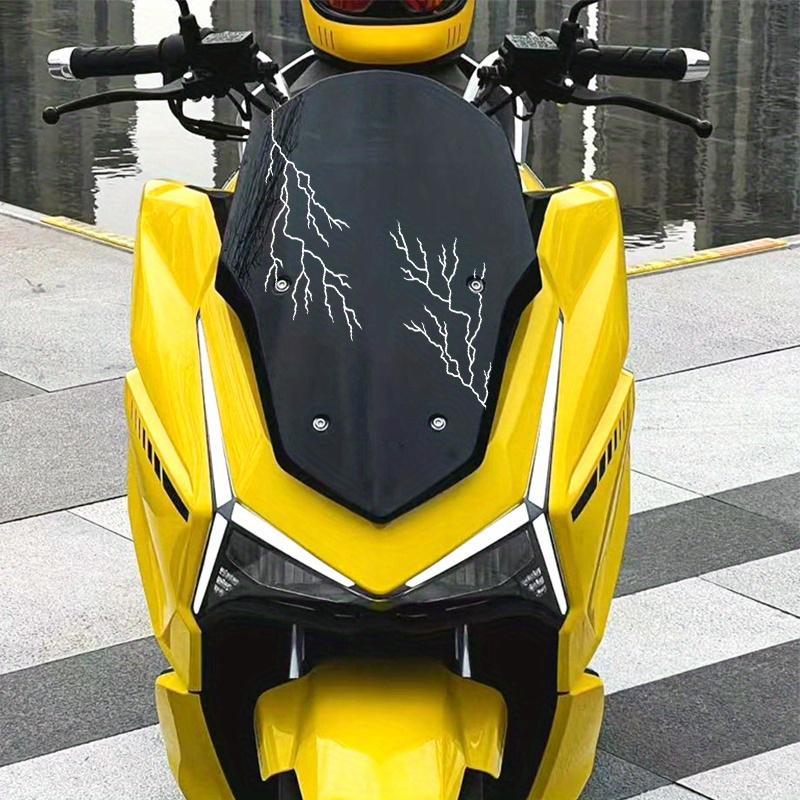 Creative Lightning Pattern Car Sticker, Waterproof Sunscreen Easy To Stick Decal, Durable Sticker for Motorcycle Body Side Panels Fuel Tank, Windshield Sticker