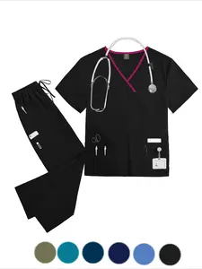 Men's Nursing Home Scrub Set Two-piece Neutral Care Medical Uniforms and Spa Workwear for Doctors and Nurses