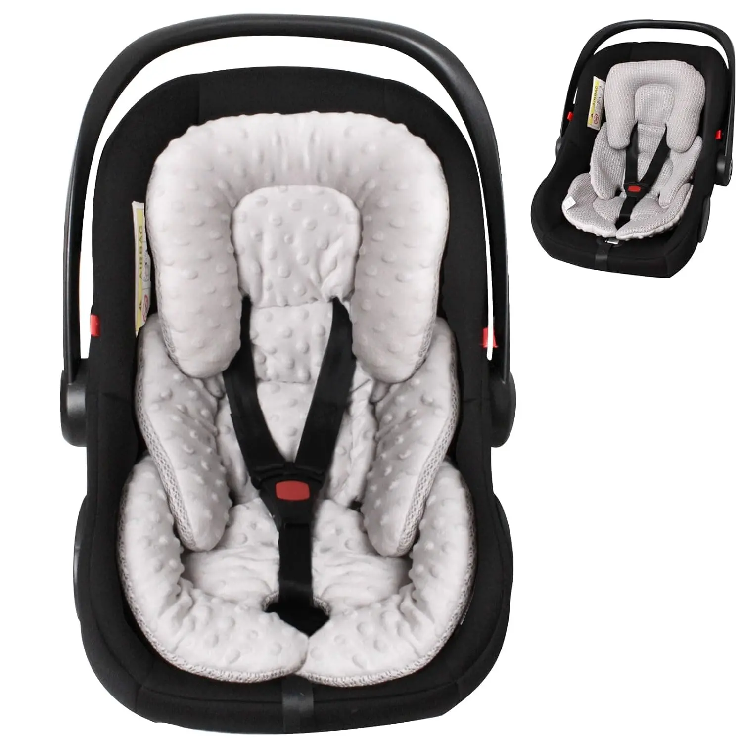 Infant Carseat Insert, 2-in-1 Reversible Baby Car Seat Cushion  Newborn Toddler Head & Body Support Car Seat Pad  Carseats, Strollers, Swings, Bouncers