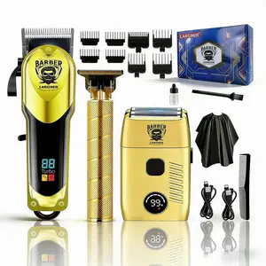 Professional Men's Haircut Kit, High-Power Electric Trimmer, Hair Clipper, Oil Head Carving, Reversible Razor, USB Fast Charge, Portable Storage