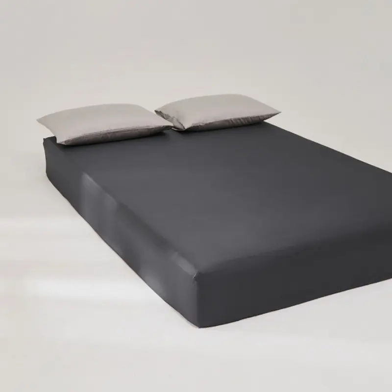 Single Deep Pocket Fitted Sheet, Lyocell Fiber, Summer Cooling Breathable Smooth Bed Sheet, Minimalist Style, Ideal for Comfort