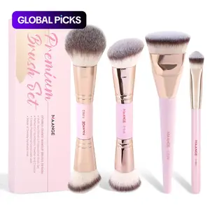 MAANGE Professional Soft Makeup Brush Set, 4 Counts/set Multifunctional Face Makeup Brushes for Women & Girls, Suitable for Daily Use and Travel Use #TOP PICKS