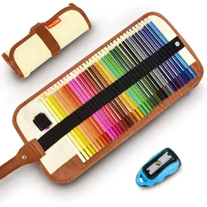 Colored Pencils, Premier Color Pencil Set With 36 Colouring Pencils, Sharpener and Canvas Pencil Bag