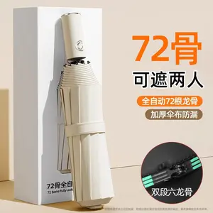 Fully automatic large folding umbrella, dual-purpose sun protection umbrella, UV protection, wholesale custom sunshade umbrella
