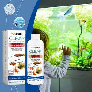 Yegbong Fish Tank Water Clarifying Agent, To Clean Fish Tank Stains Sludge Water Quality Clear Control Algae Growth