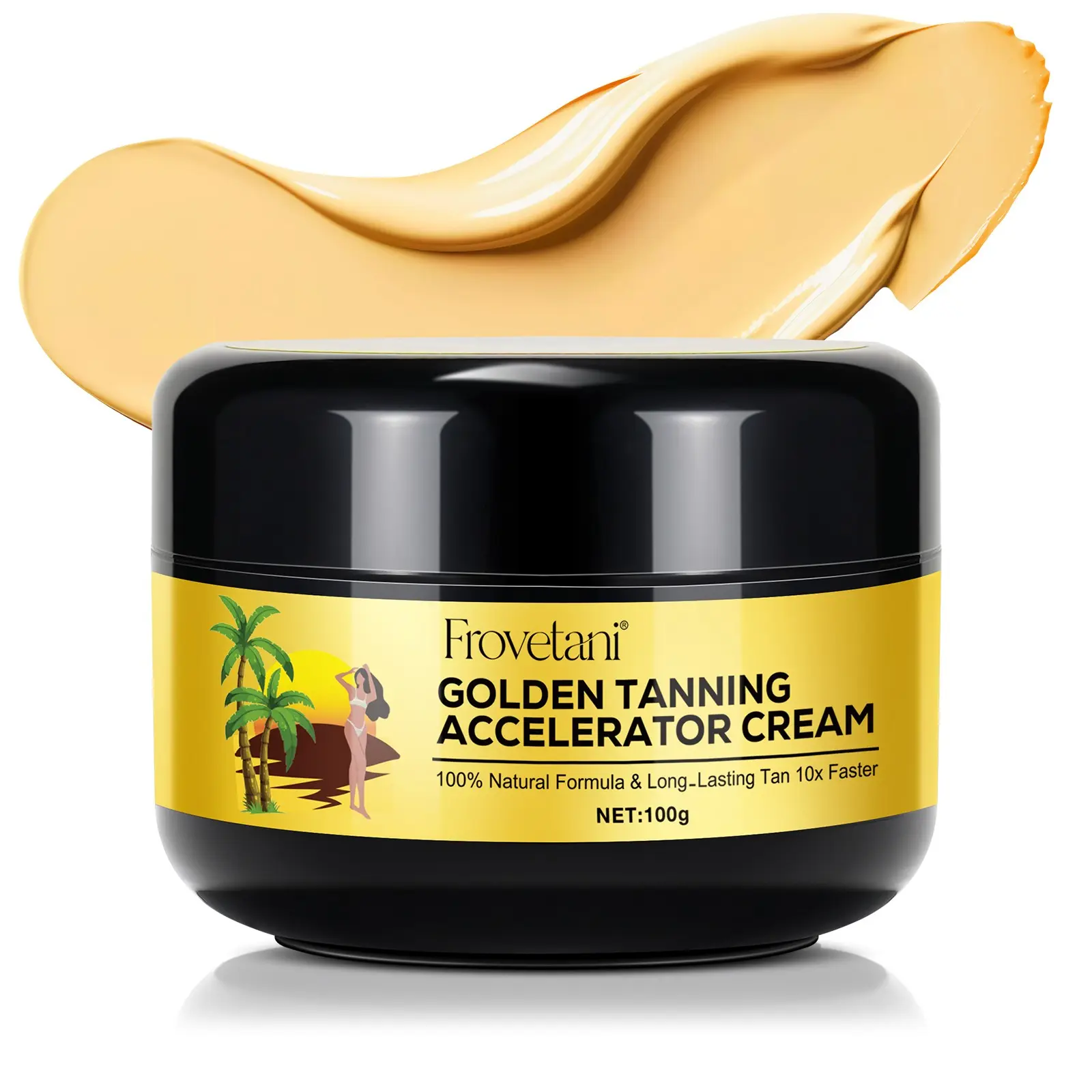 Tanning Cream, Body Tanner, Moisturizing Self Tanner, Quick Tan, Moisturizes Skin, Faster Tan, Longer Lasting Color, Achieve Cool Bronzed Look Easily