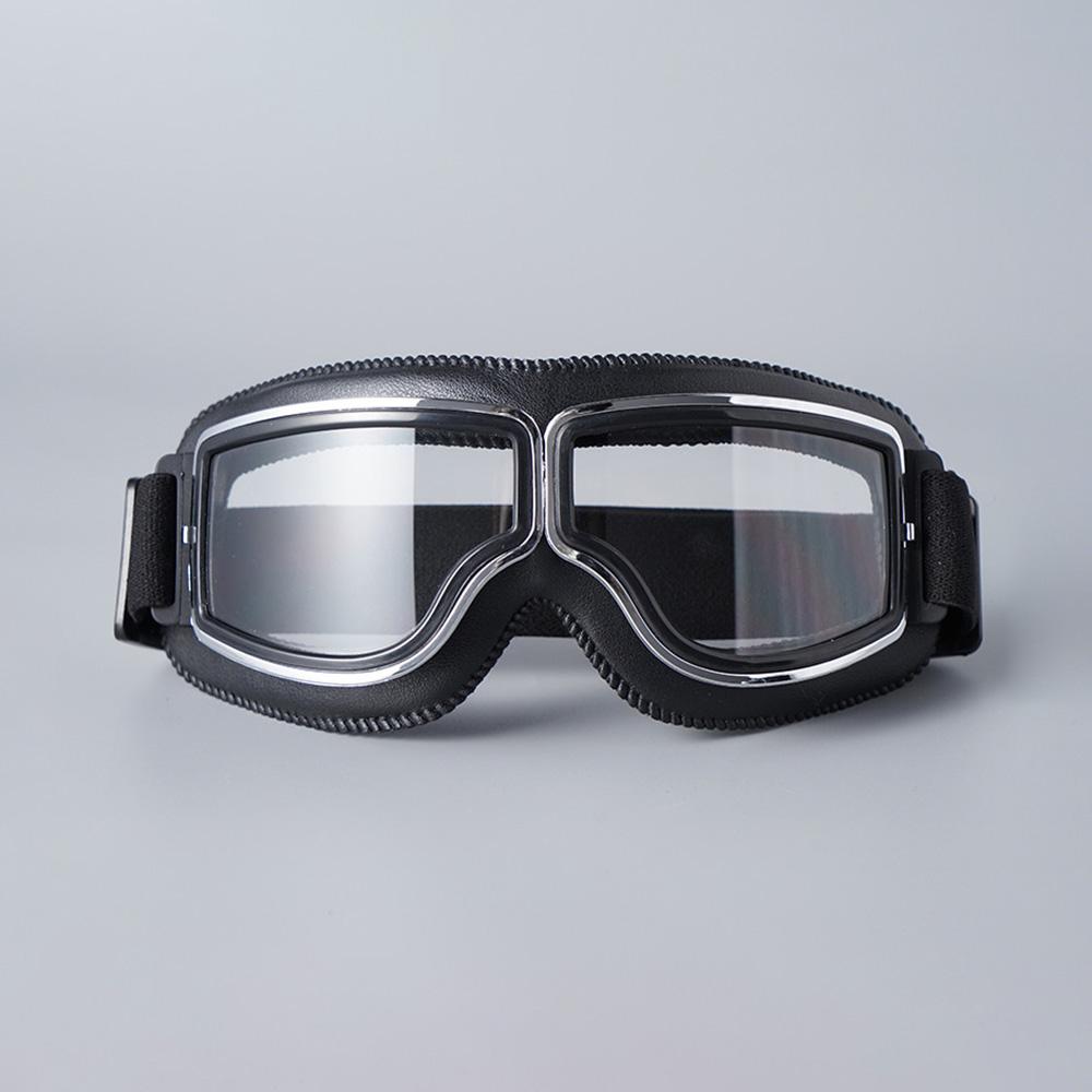 Men's Retro Style Harley Motorcycle Sunglasses UV400 Windpro of Cycling And Skiing protective and Dustproof Goggles  Leather Frame  To Be Used With Helmet