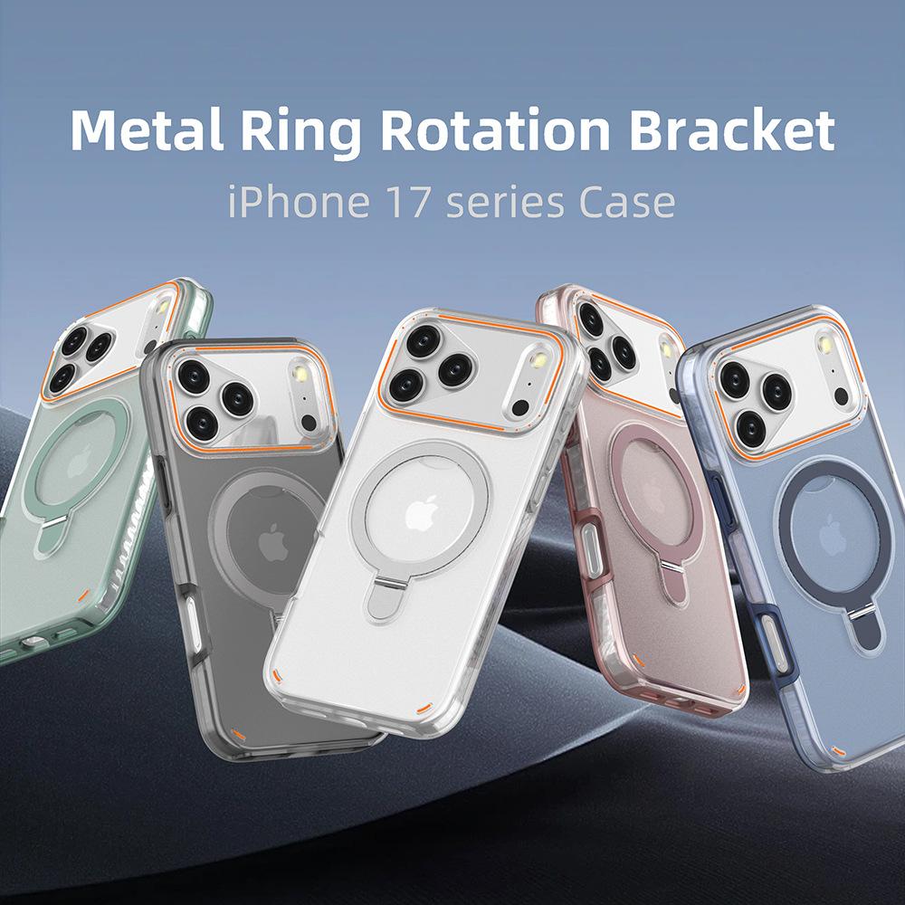 Bracket phone case for iPhone 17 Pro Max, PC+TPU two-in-one phone case