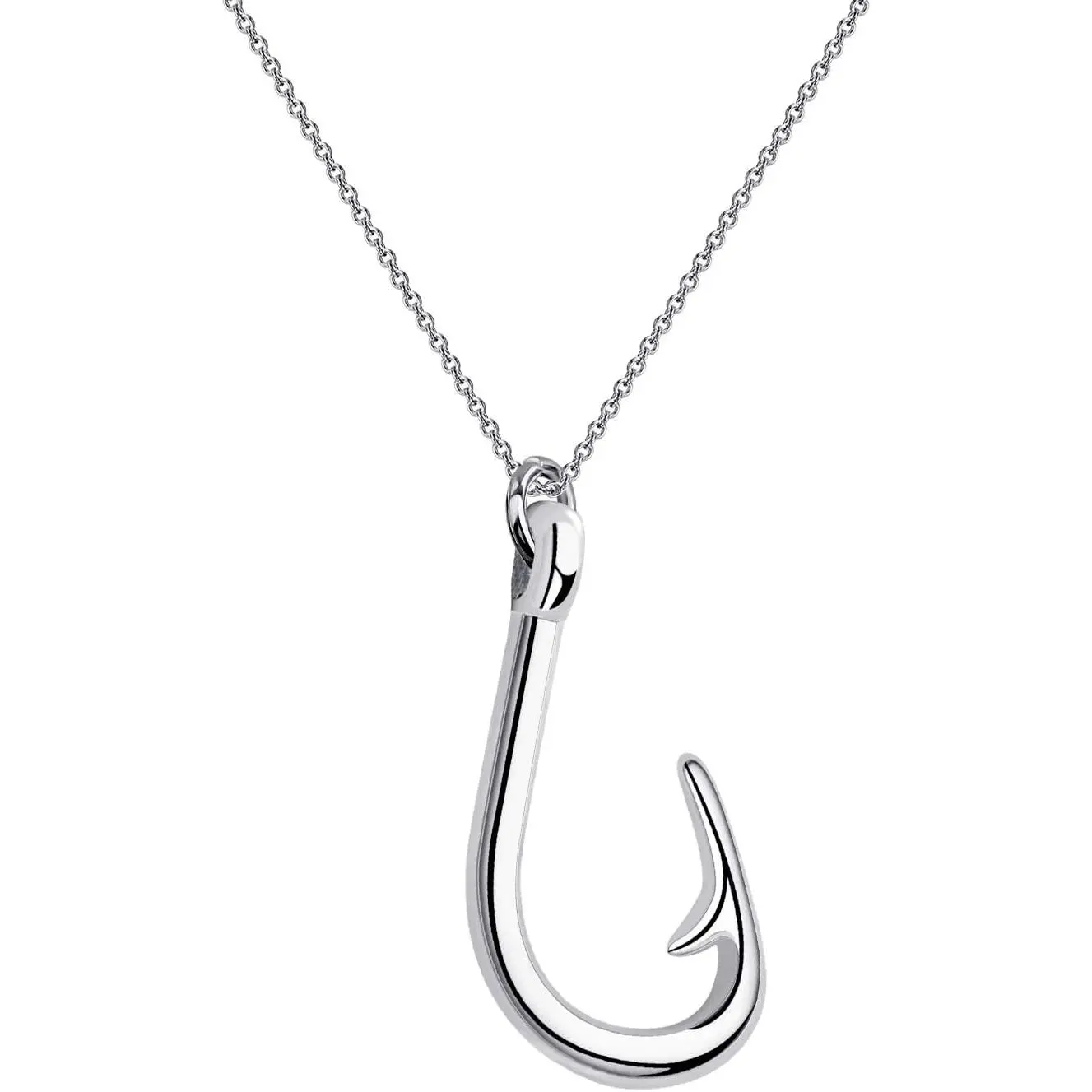 Fish Hook Necklace Pendant  - Fishing  for Couple