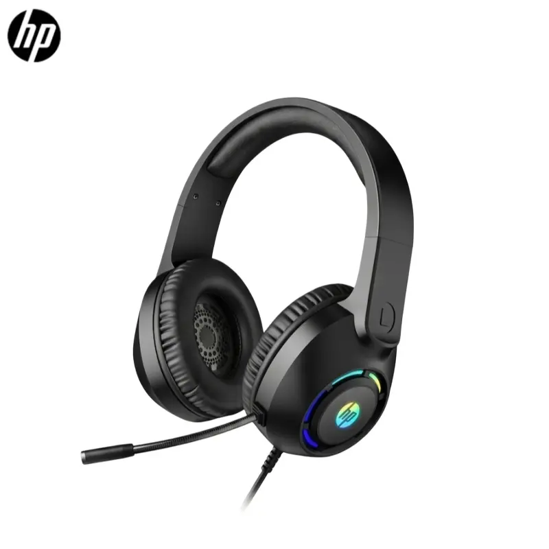 Hp Dhe-8013 Wireless Bluetooth-compatible Noise-Canceling High Quality Headphones, Clear Calls with Microphone, 7.1 Surround Sound, Volume Control Wheel, Comfortable Fit