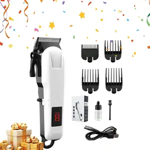 New portable electric hair clipper, LCD digital display stainless steel blade, salon pet grooming, suitable for holiday gift giving