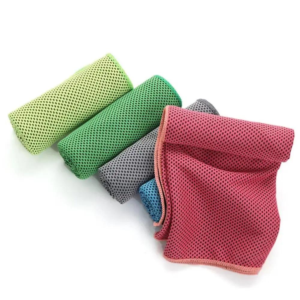 Quick Dry Mini Cooling Towels 3 Pack with EVA Storage Case, Breathable Sweat Absorbent Towel for Fitness, Outdoor & Gym Use