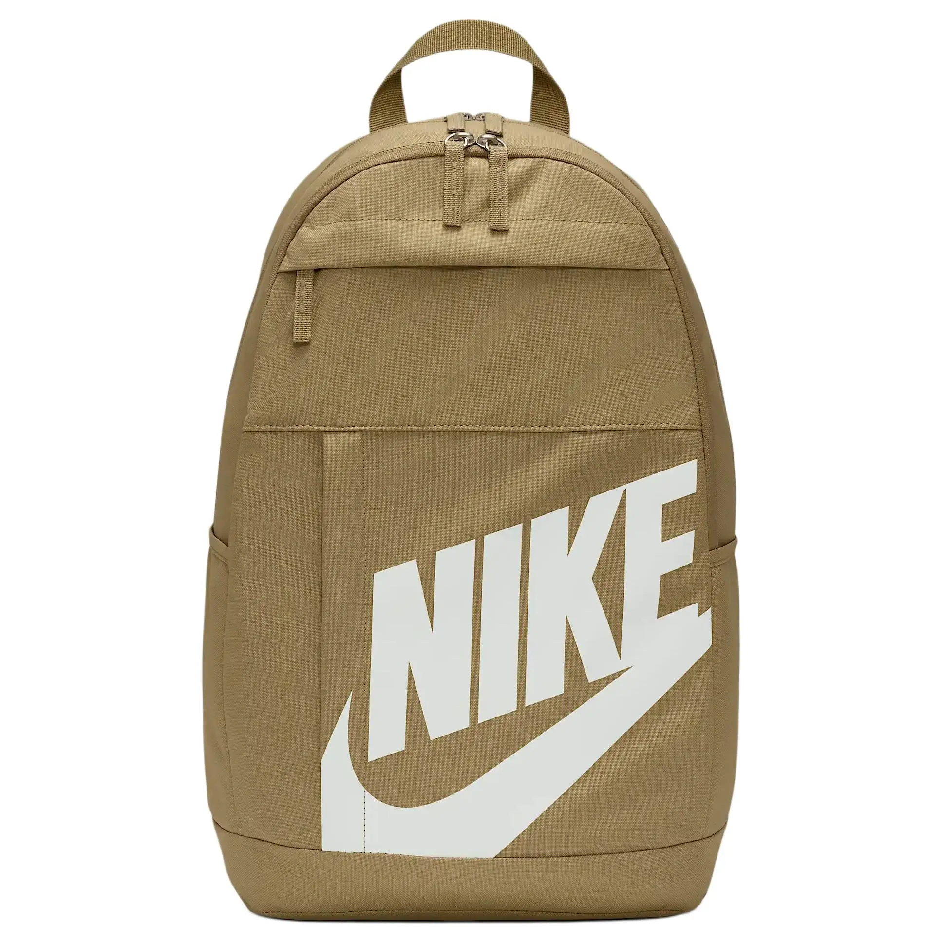 Nike Elemental 21L Casual Backpack for Men and Women with Front Print, Polyester, Khaki