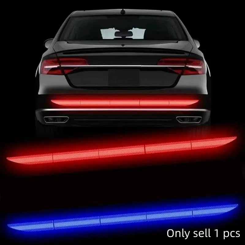 Car Rear Bumper Reflective Sticker, Car Rear Collision Preventive Warning Sticker, Car Exterior Decorative Accessories for Car Decoration, Decal, Vehicle