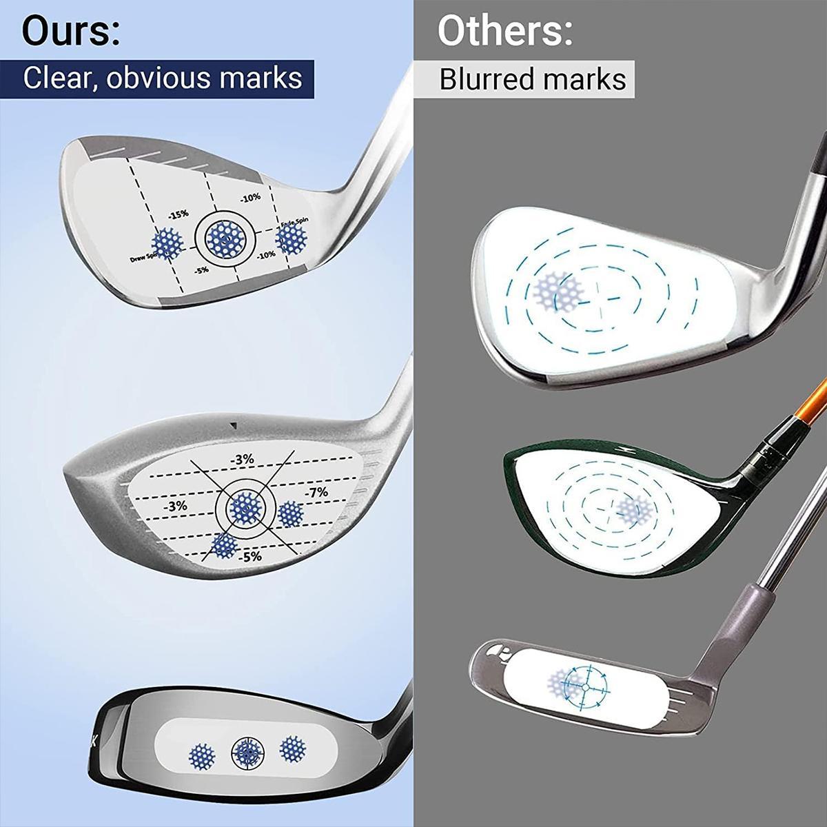 Golf Club Impact Sticker, 20pcs/100pcs/200pcs Useful Training Aid Improve Swing Accuracy, Golf Club Impact Sticker for Irons Wood Putters, Golf Accessories