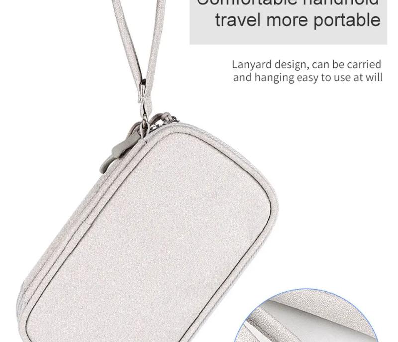 Digital Portable Organizer Case for Headphones Travel Closet Storage Bag Zipper Accessories Charger Data Cable USB Power Bank