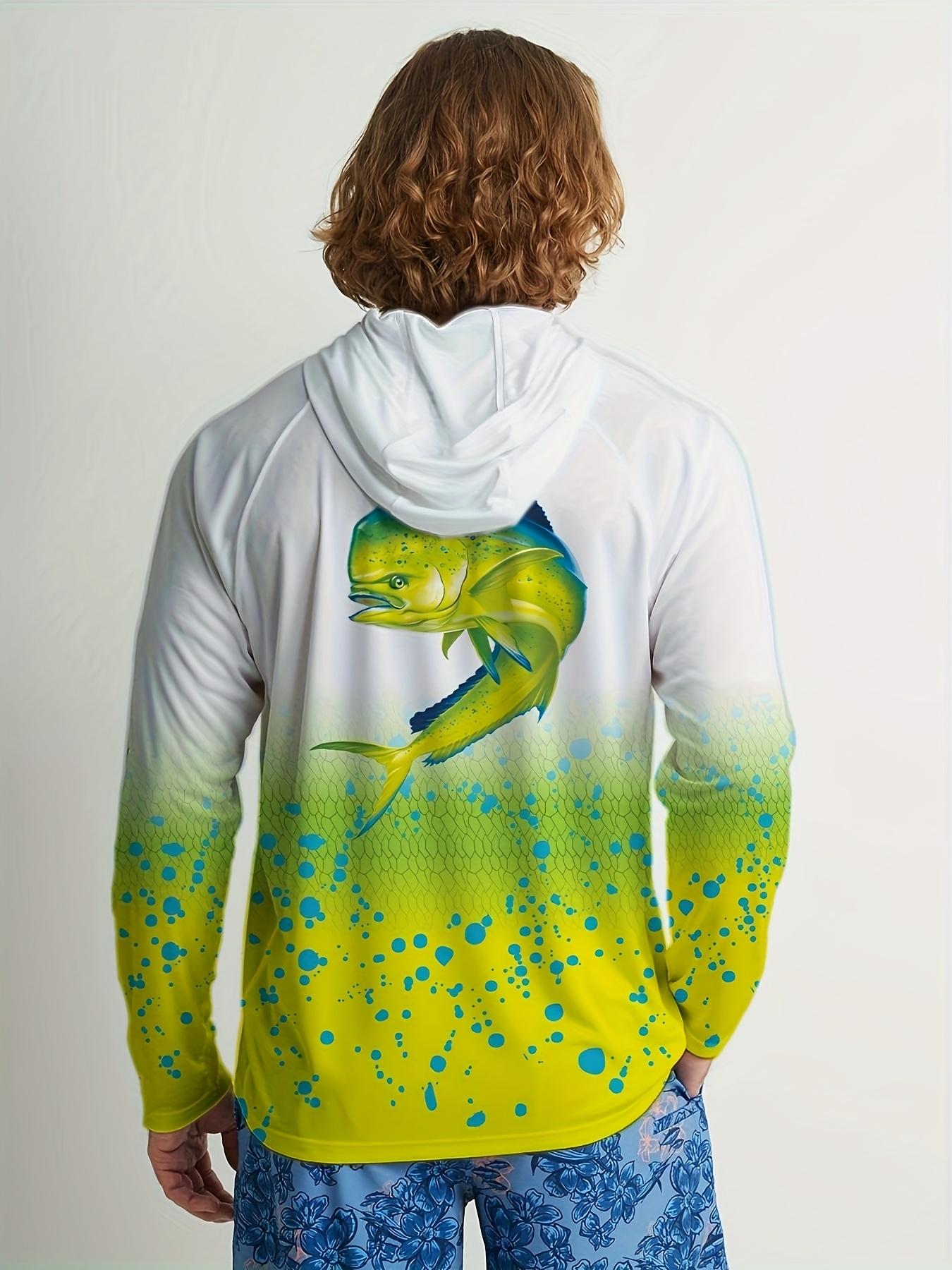 Long-sleeved hooded protective fishing shirt – sailing apparel, fishing sweatshirt and fishing gear