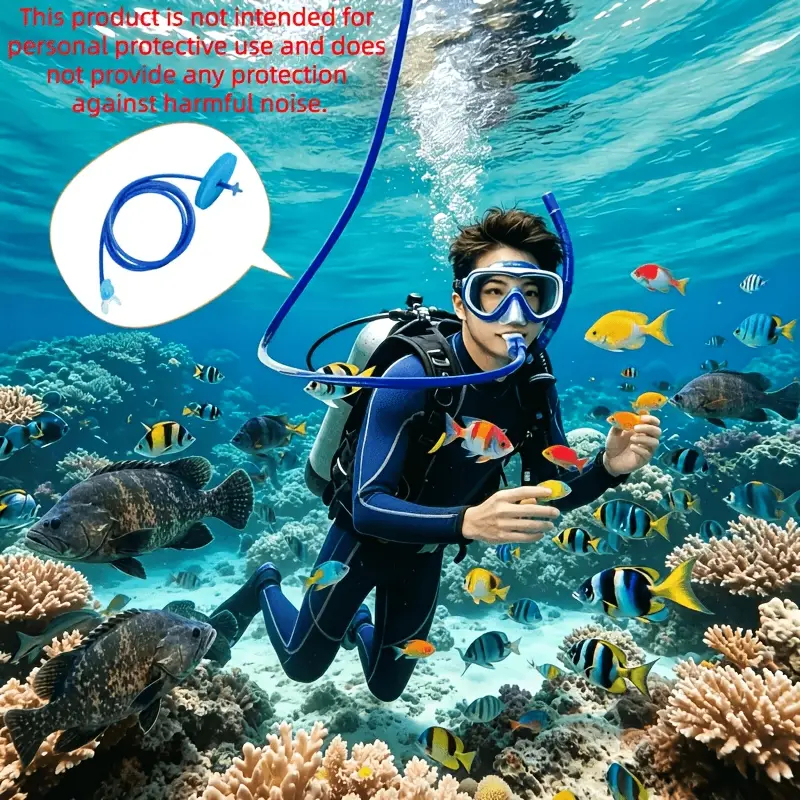 1 Piece Diving Snorkel, Anti-choke Single/Dual Head Breathing Apparatus with Underwater Valve, Silicone Oxygen Supply Device, Deep Sea Breathing Equipment for Beginners and Adults