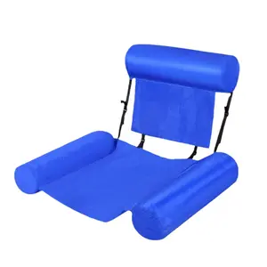 Three-Tube Inflatable Lounge Chair, Foldable Colorful Pattern Float Mat, Water Sports Lounge Chair, Floating Sofa for Pool