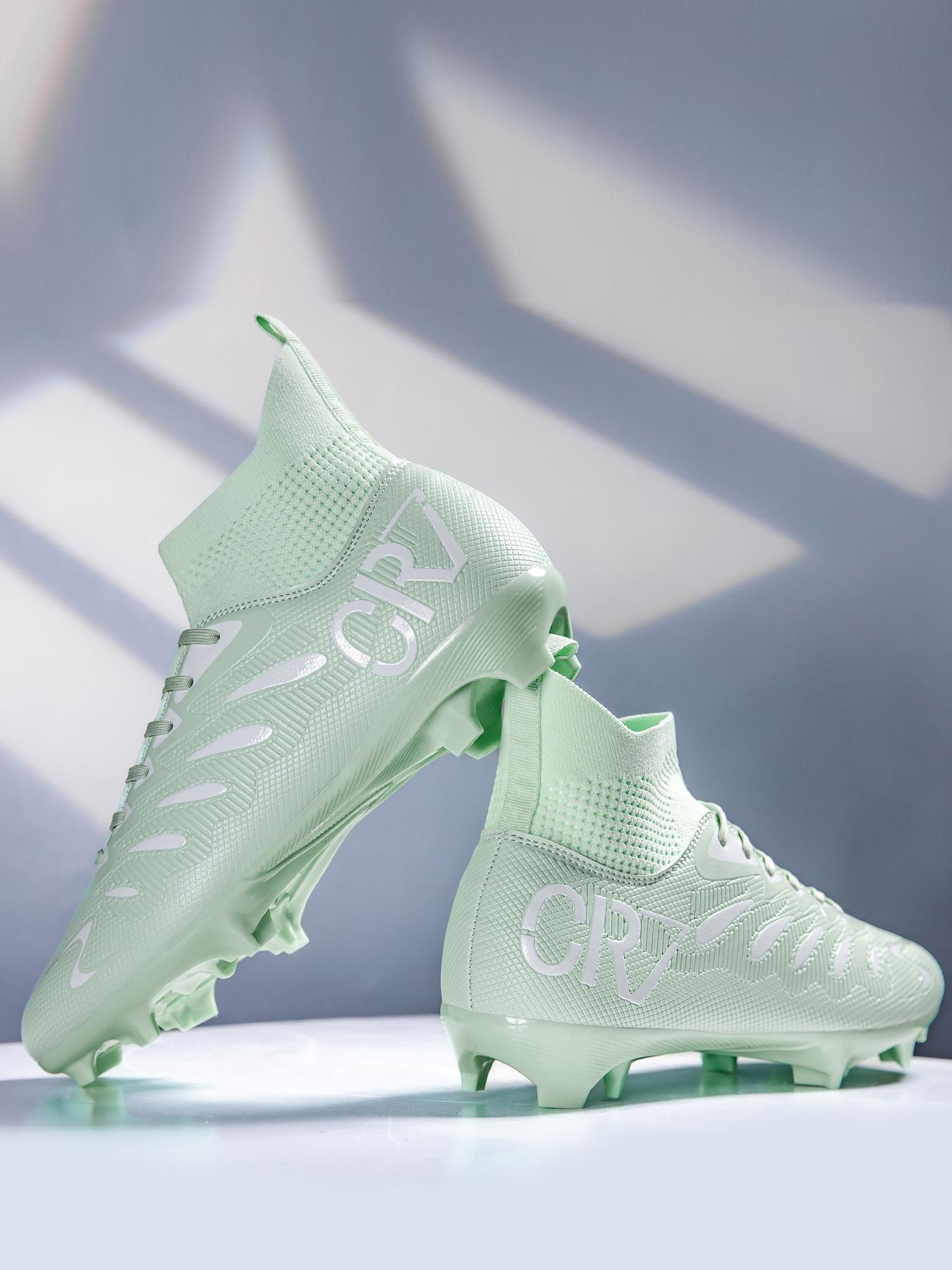 Professional Men's Soccer Shoes Long Studs Ag Fg Outdoor Training Sneakers Breathable Comfort PU Leather Anti-Slip All Seasons Sporty Style