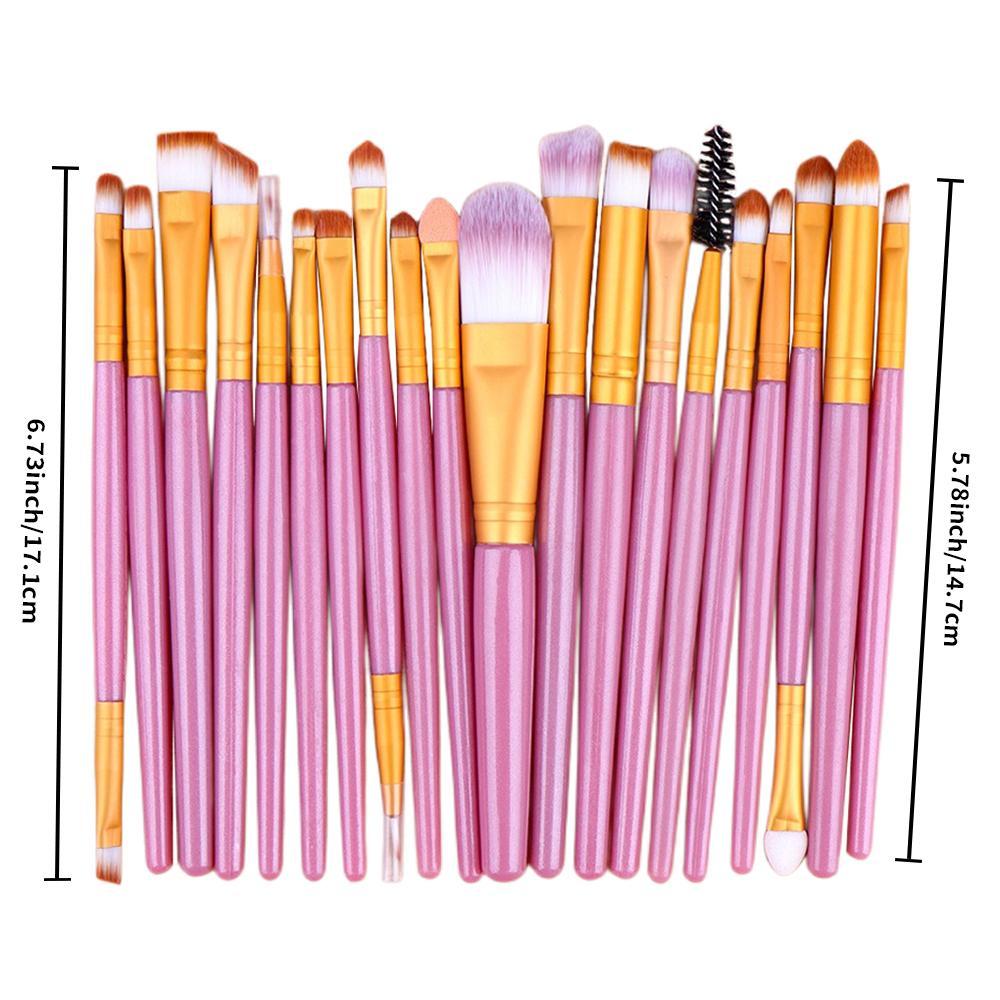 Makeup Brush, 20pcs/set Professional Makeup Brushes for Liquid Foundation, Loose Powder, Concealer, Eye Shadow, Blush, Lip Balm