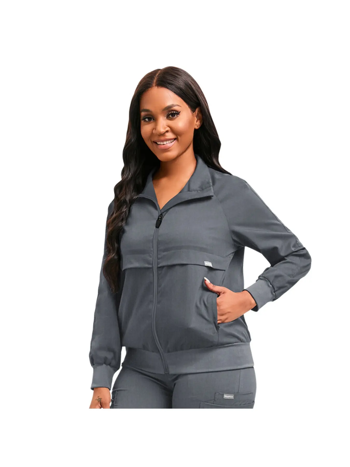 Heavyweight Warm Long Sleeve Button Front Outer Jacket Relax Fit Daily Service Coat Designed for In-store Staff of Pharmacy and Comprehensive Service Institutions Outerwear