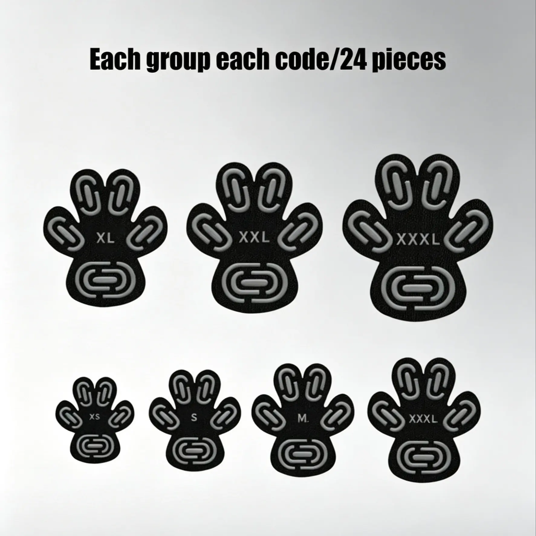 24 Pcs Dog Paw Protectors, Anti-Slip Disposable Self-Adhesive Dog Shoes, Dog Paw Protection Socks