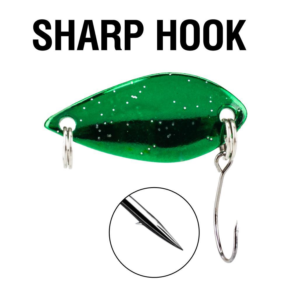 Sinking Metal Spoon Jigging Lures, 10 Colors Artificial Fishing Lure, Hard Fishing Bait for Trout Bass, Fishing Accessories