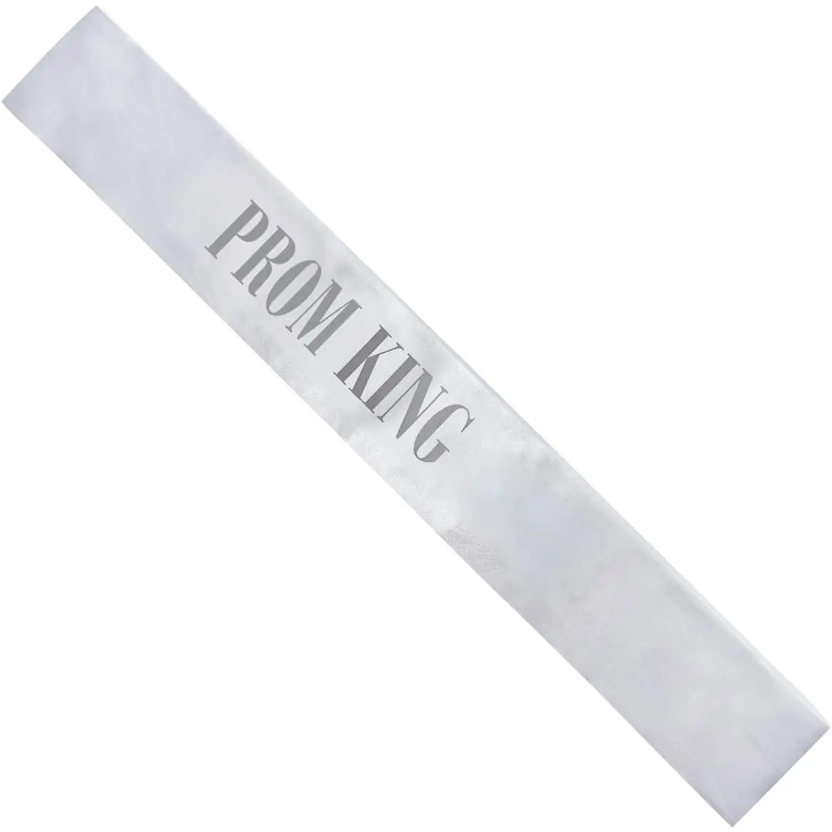 Prom Court  Glitter Sash with Black Imprint- 3.75 Inches x 62 Inches