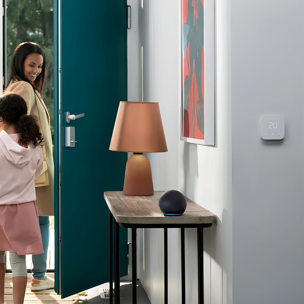 Alexa Dot Smart Speaker with RGB & Subwoofer Sound - Portable Base Compatible for Echo Dot, Desktop Speaker System, RGB LED Effects, Low Voltage Operation for Theater, Dorm, Office (No Revision Changes)