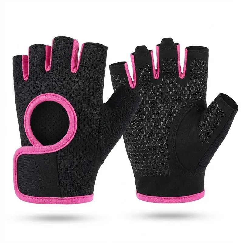 Pair of Breathable Women's Training Gloves, Protective Sports Gloves for Weight Lifting, Gym, Cycling & Fishing