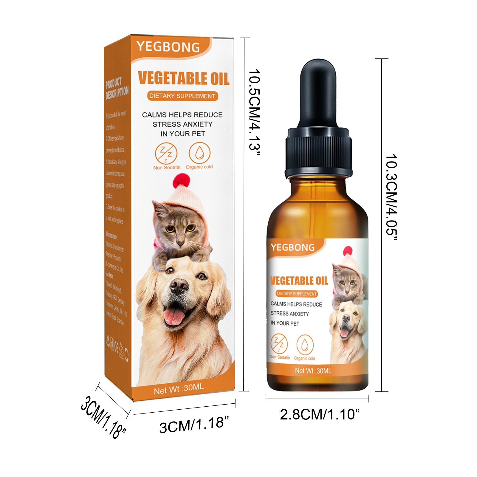 Yegbong Cat and Dog Care Essence: Hemp Seed Oil Essence for Boosting Immunity and Supporting the Health of Cats and Dogs