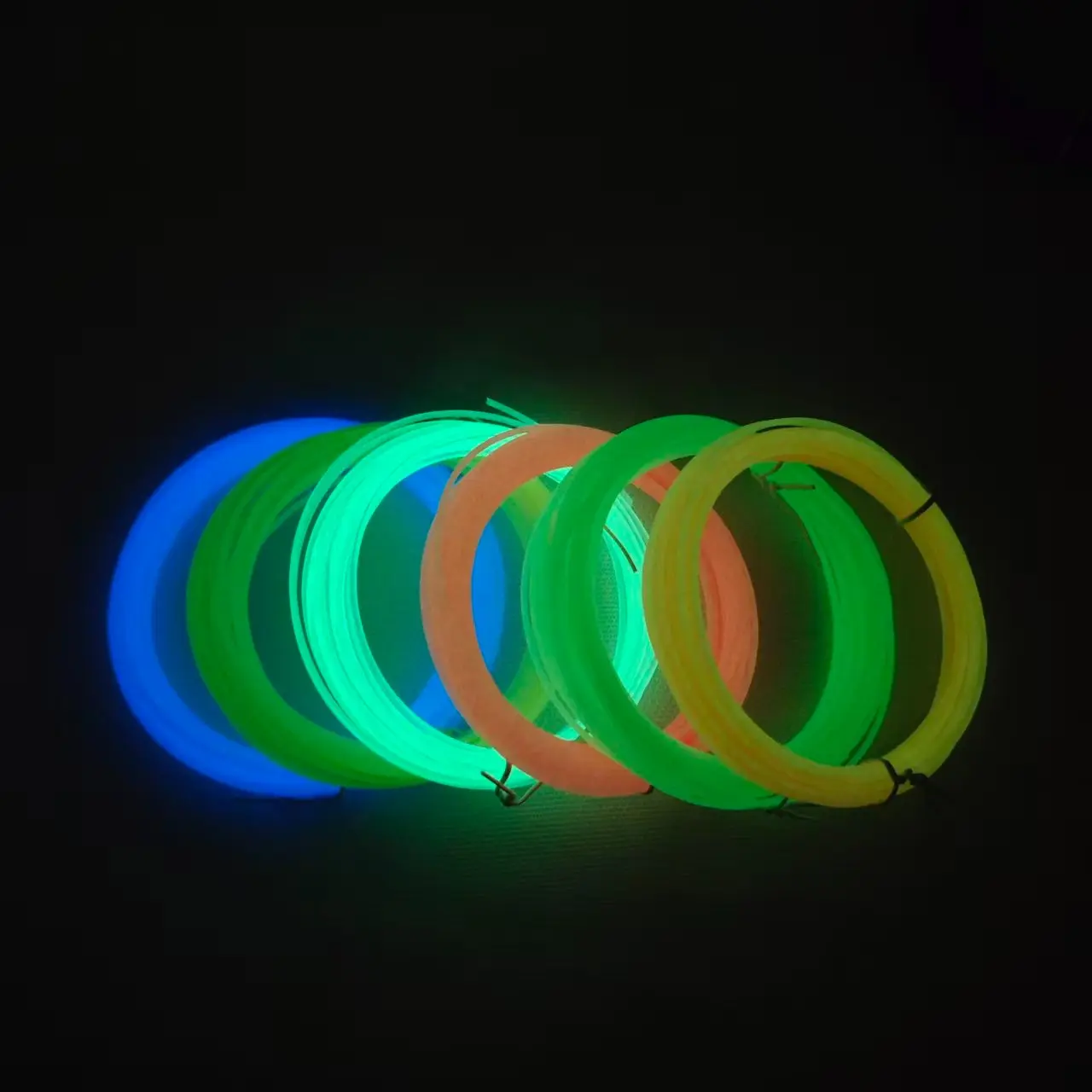6 Pack Glow in the Dark 3D Pen Filament Refills, 1.75mm Pla, Low Odor, Non-Toxic, Luminous, 3D Printing Pen Consumables for Kids DIY Craft Drawing