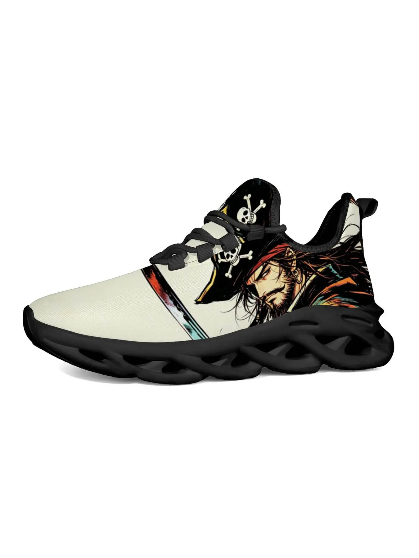 Anime Theme Sneakers, Streetwear Fashion, Unique Print, Comfortable Shock-Absorbing Sole, Perfect for Anime Fans, Trendy and Versatile