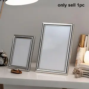 8 - Inch And 10 - Inch High - Aesthetic American - Style silvery Metal Photo Frames with Stands for Wedding Photos. Suitable for Portraits Or Landscapes, Ideal for Festival Gifts, Wedding Anniversaries And Photo Documentation