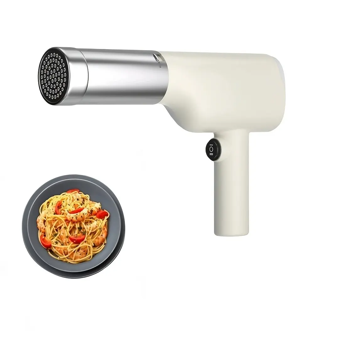 Handheld Pasta Maker, Portable Design, with 5 Noodle Molds, Wireless Portable Pasta Machine, 304 Stainless Steel, Homemade Spaghetti Maker for Kitchen, Ideal Of Home Cooking