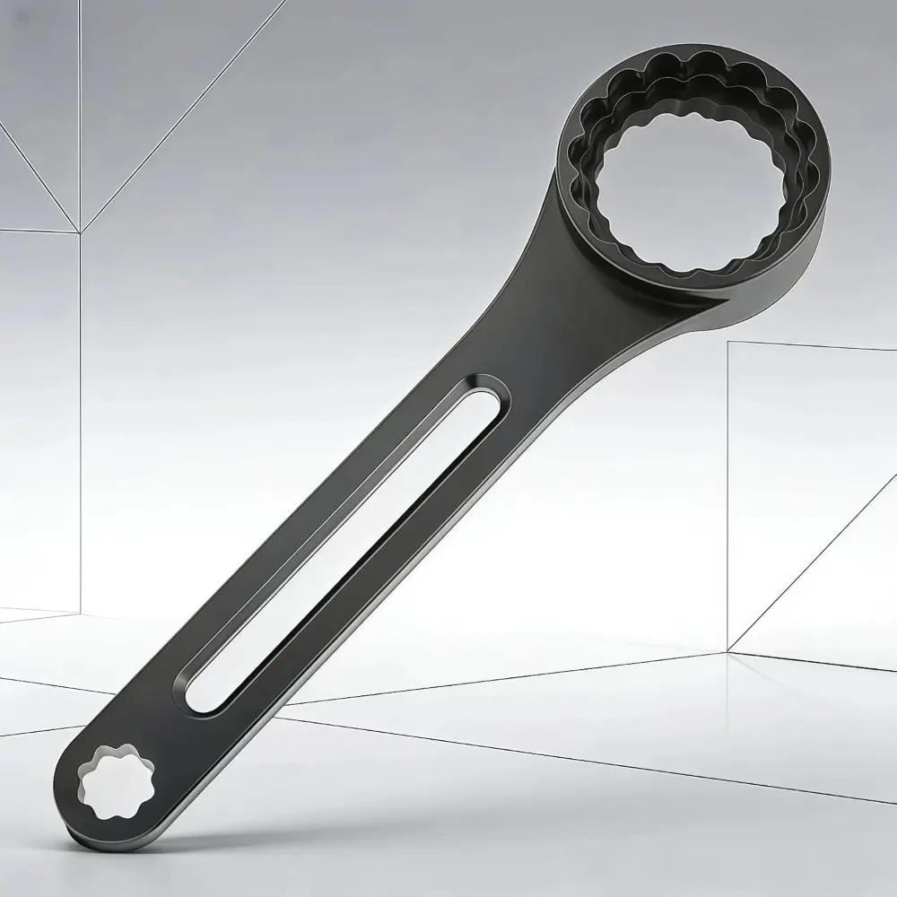1 PCS 6-in-1 Hollow Integrated BB Bottom Bracket Tool for Road Bikes - Durable Aluminum, Multi-Functional Spanner and Wrench Set for DUB Chainsets Installation and Removal