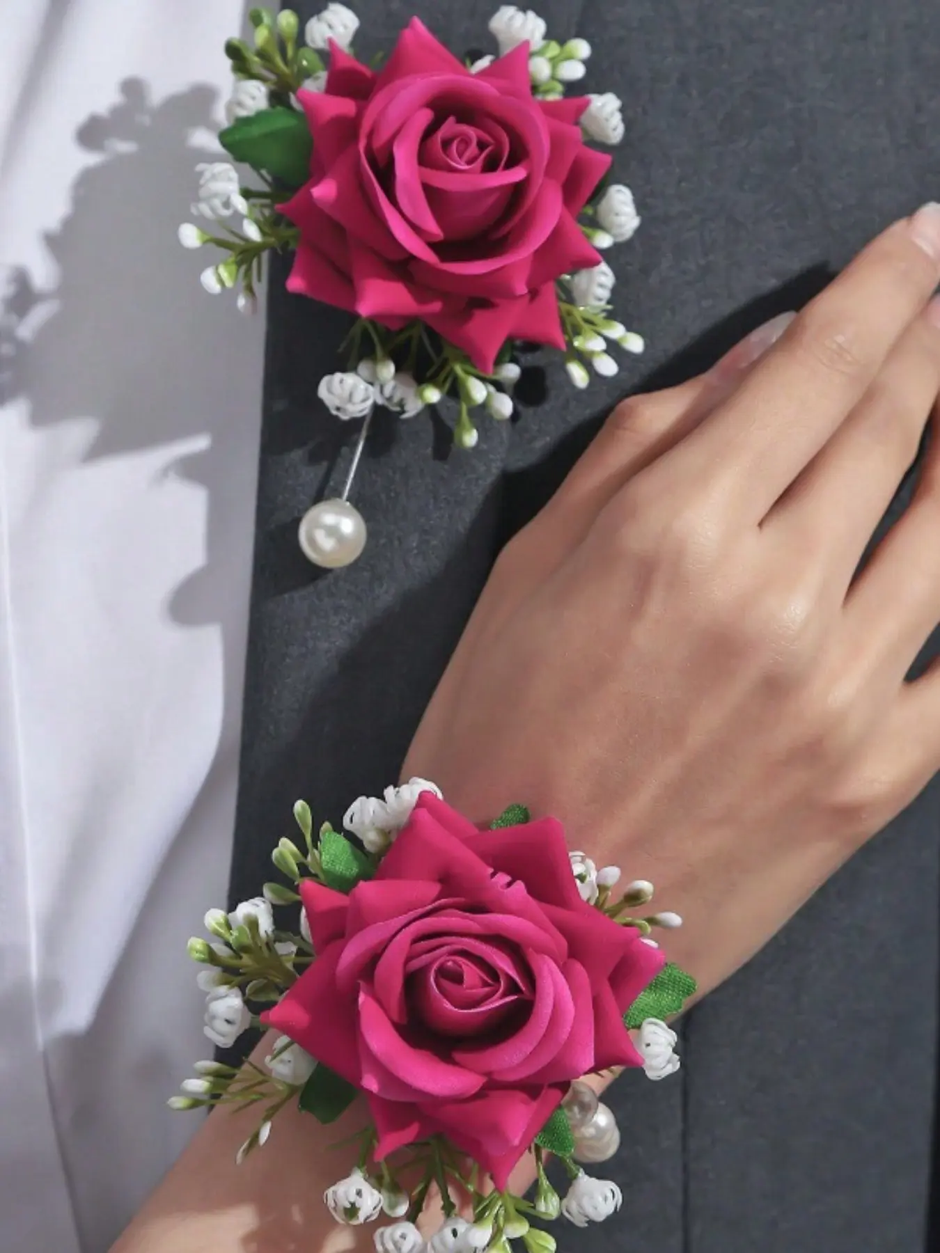 New Rose Wrist Flower Corsage, Bridesmaid Sisterhood Decorative Flowers, Mori Wrist Flower, Best Gift for Lover Friend, Casual Style