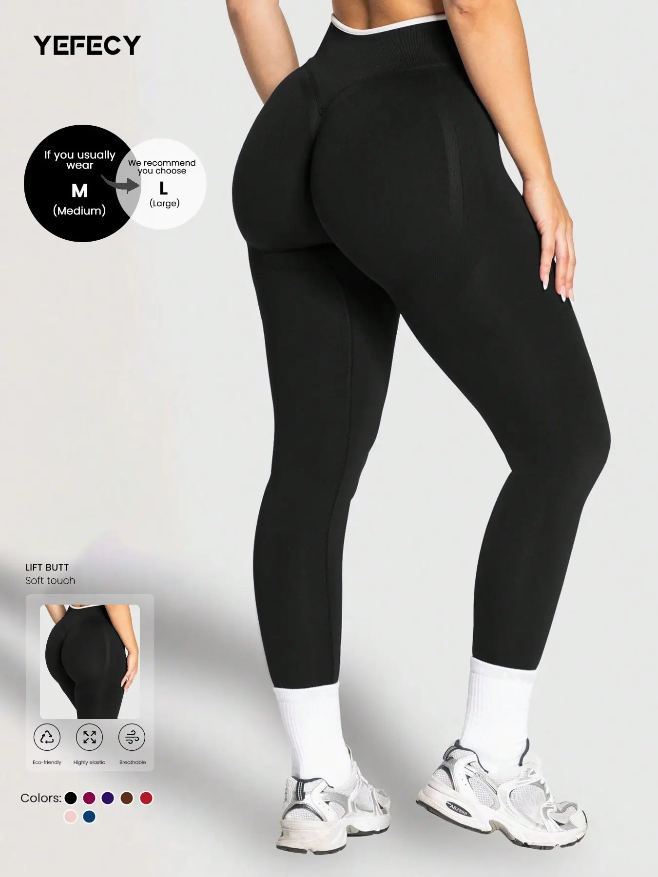 Women's Seamless Yoga Pants, High Elasticity Butt Lifting Workout Clothes, Slim Fit Sports Wear for Gym, Sports Activities, Daily Casual