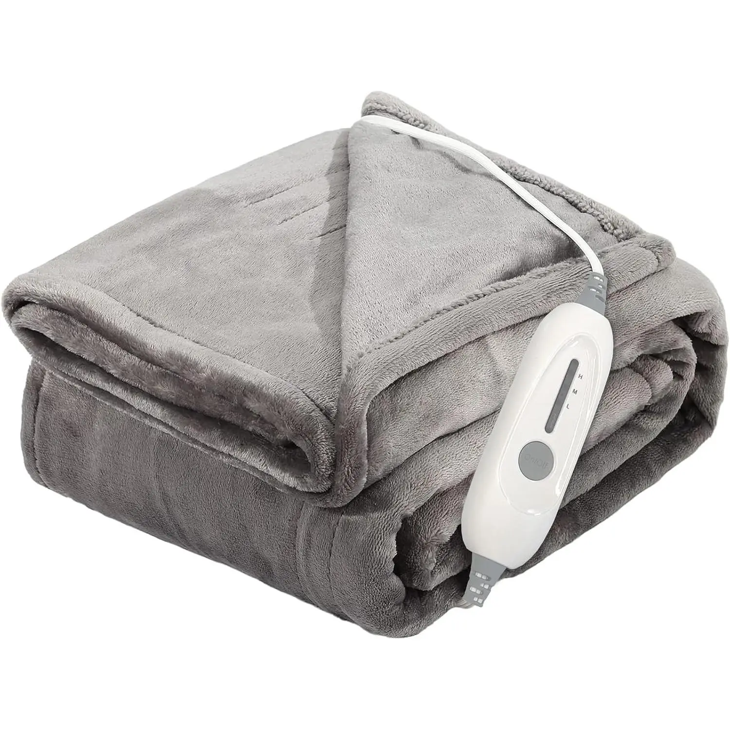 Heated Blanket Throw, Super Soft Flannel Electric Throw Blanket | 3 Heating Levels, 4H Auto Off,Overheat Protection, Machine Washable,  Heating, ETL & FCC Certified, for  Office Sofa